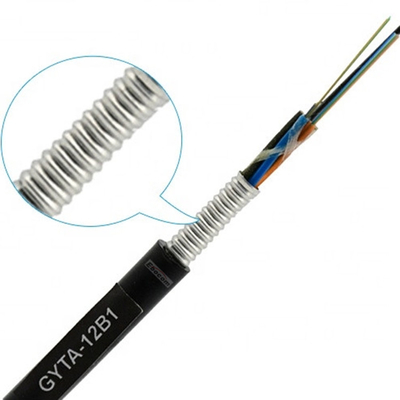 Outdoor GYTA Fiber Optic Cable 80 core steel  directly burial  internet construction