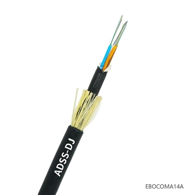 Outdoor Single/Double Jacket ADSS Fiber Optic Cable with Multi-strand Loose Tube Structure