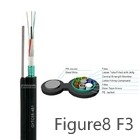 GYTC8S figura 8 red suelta multi del solo modo del tubo G652D de la autoayuda de la base del cable de fibra óptica 2-14
