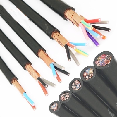 Shielded RVVP Electrical Cable Multi Core Copper Control Cable with Braided Shielding