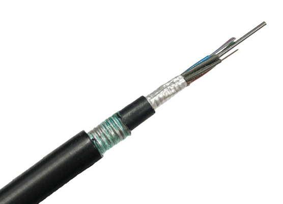 Manufacturer Double sheath GYTA53 24 Cores Single Mode Armored Underground Fibre Optic Cable