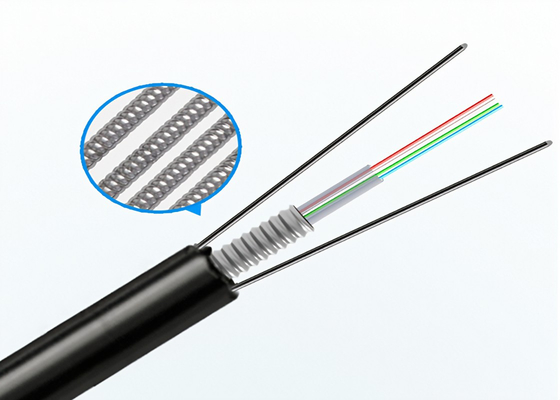 Telecommunication GYXTW 24 Core Single Mode Outdoor Fiber Optic Cable with Steel Wire Strength Member Steel Tape Armoring