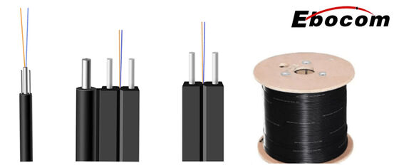 Outdoor No Metal GJYXFCH 4Core G652D G657A1 G657A2 Drop Cable For Ftth Communication