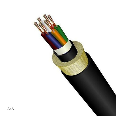 Outdoor  ADSS Fiber Optic Cable 24 Core SM G652D span 50 double jacket low loss high speed