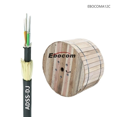 50m Stranded 16 Core ADSS Span Fiber Cable with G657/Multi Mode