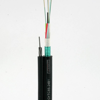 GYTC8S figura 8 red suelta multi del solo modo del tubo G652D de la autoayuda de la base del cable de fibra óptica 2-14
