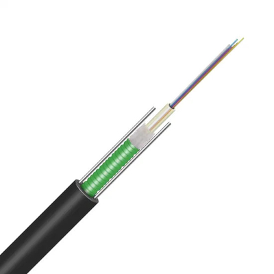 2-24 Core GYXTW Central Tube Fiber Optic Cable dengan Jarak 24m dan Sertifikasi ISO45001