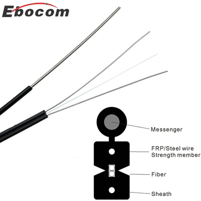 GJYXFCH 1 Inti 2 Inti 4 Inti G652D G657A1 Kabel Drop Untuk Kabel Drop FTTH