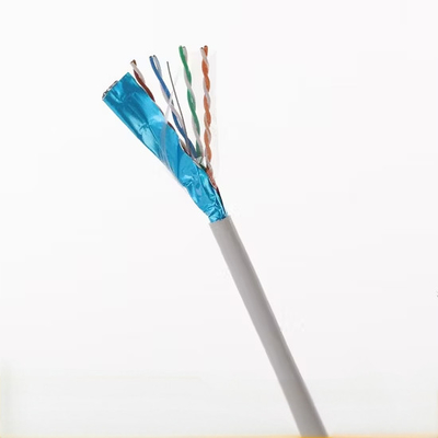 Cat6a UTP Kabel Ethernet 4 Pasangan kabel 0.48 0.5 0.52 Konduktor Tembaga 1000ft untuk Jaringan