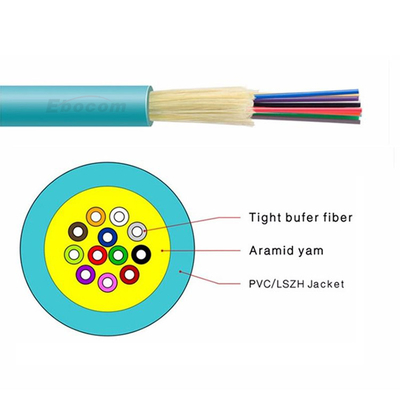 Indoor Flexible GJFJH Fiber Optic Cable LSZH Jacket Tight Buffer Fiber Cable for High-Performance Data Transmission