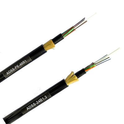 PE Single Jacket ADSS Kabel 48 Core 96 Core G652D untuk Jaringan