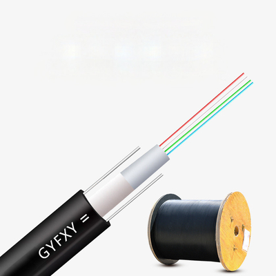 GYFXTY Uni-tube All Dielectric Drop Kabel Kawat FRP Uni-tube Kabel Serat Optik