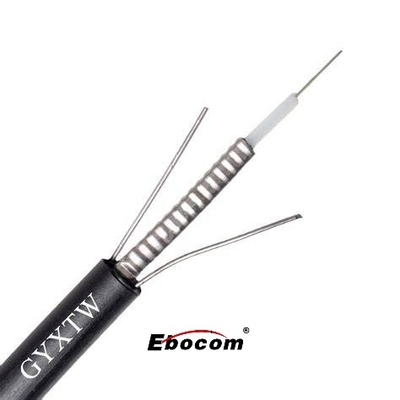 GYXTW Kabel Fiber Optik Outdoor 12 Inti Mode Tunggal G652D Pita Baja Lapis Baja Selongsong Longgar PE untuk Telekomunikasi Jarak Jauh