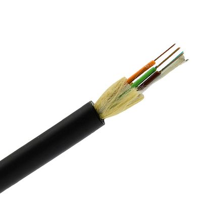 Kabel Self-Supporting Udara ADSS 24 Inti Single Mode untuk Rentang 100m Dengan Jaket PE