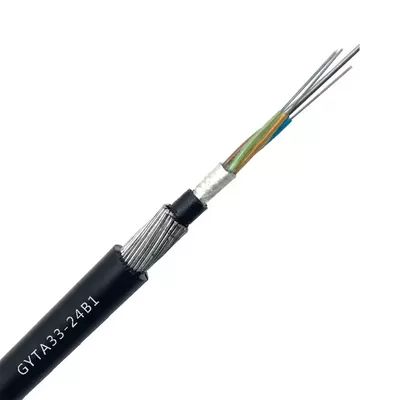 GYTA33 Underwater Fiber Optic Cable 12-144 Cores With Steel Wire Armoring