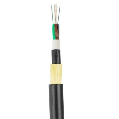 ADSS 48 Core Fiber Optic Cable Double Jacket Kabel All-Dielectric Self-Supporting untuk 200m Span