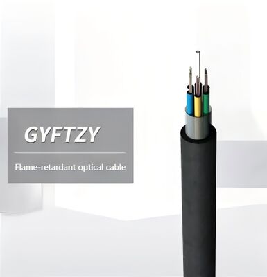 Kabel Fiber Optik GYFTZY 48 Inti Mode Tunggal Tabung Longgar Standar Elemen Kekuatan Non-logam