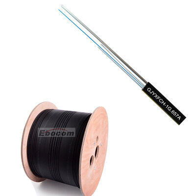 Kabel Drop GJYXFCH 1 2 4 Inti Luar Ruangan G652D G657A1 G657A2 LSZH PVC Untuk Jaringan