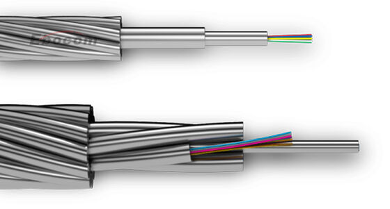 Kabel Tanah Atas OPGW 72B1-150 72 96 144 Inti Untuk Menara 220KV 110KV Komunikasi