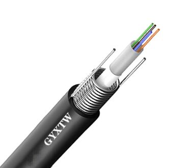 GYXTW 4 Core Single-Mode Outdoor Fiber Optic Cable dengan Steel Tape Armored