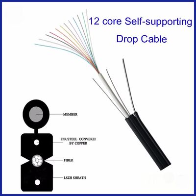 12 Core Outdoor FTTH Drop Cable