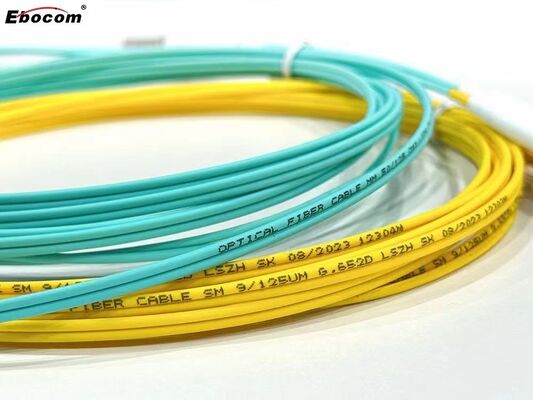 Kabel Patch Fiber Optik SC/LC/ST LSZH PVC Jaket OM1 OM2 OM3 OM4 untuk Jaringan